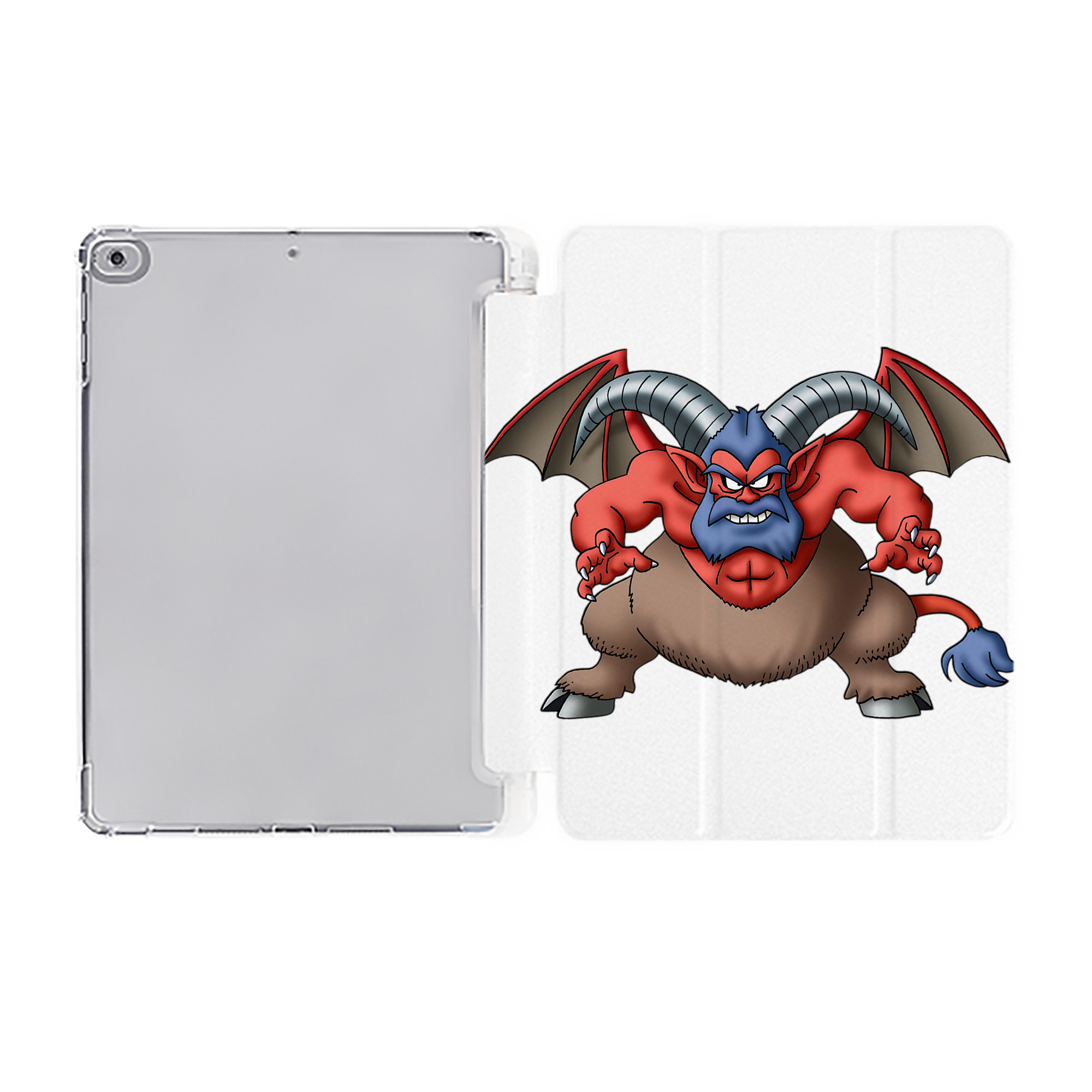（画像用） ドラゴンクエスト Doragon Kuesuto Dragon Quest IPad ケース ペン収納付き 三つ折りスタンド PUレザー×シリコン 対応機種9.5/10.5/10.9インチ